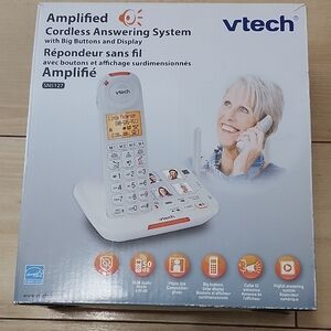 VTech White Amplified Cordless Answeing System With Big Buttons And Display